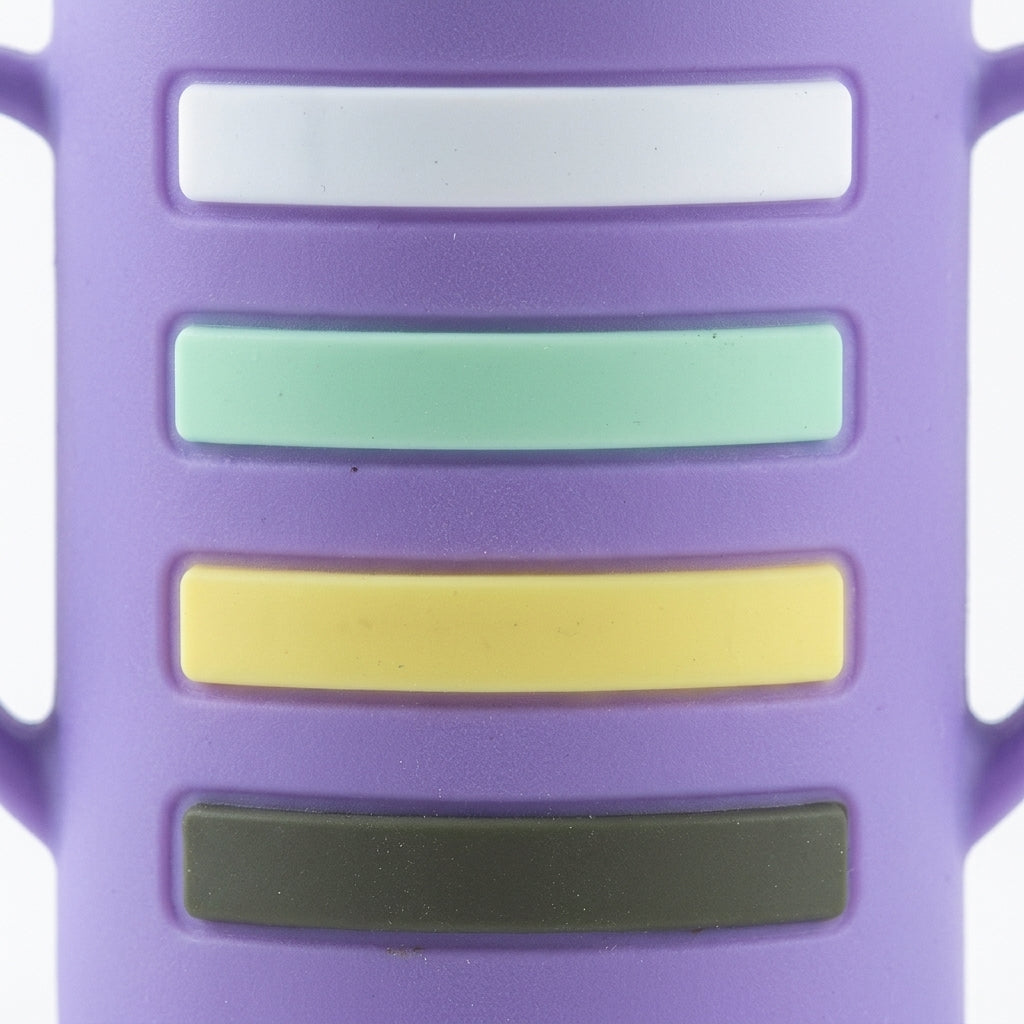 BABY GLASS FEEDER UNICORN PURPLE YES