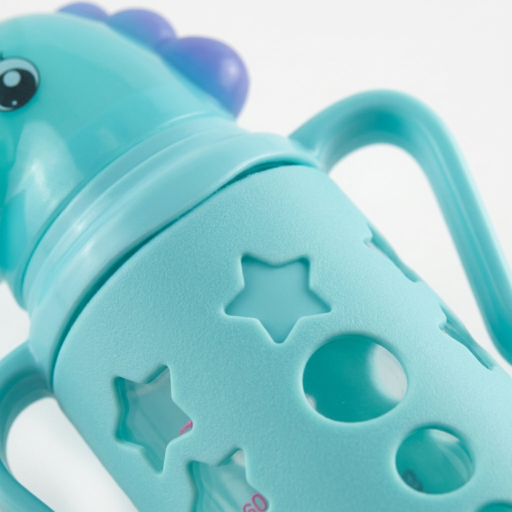 BABY GLASS FEEDER UNICORN CYAN FISH