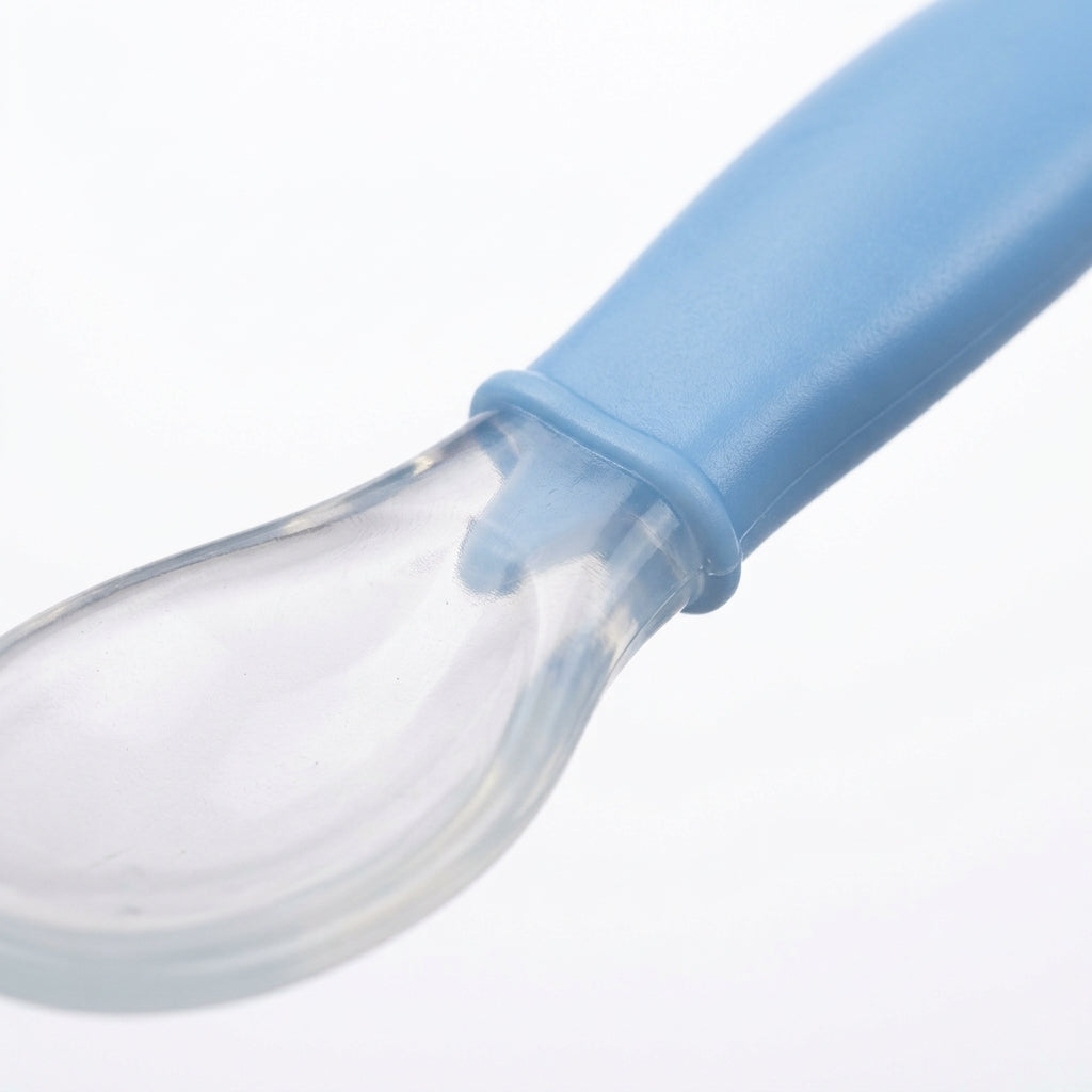 BABY SILICONE SPOON BLUE