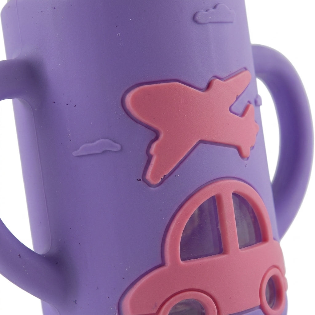BABY GLASS FEEDER FAN CAP PURPLE YES