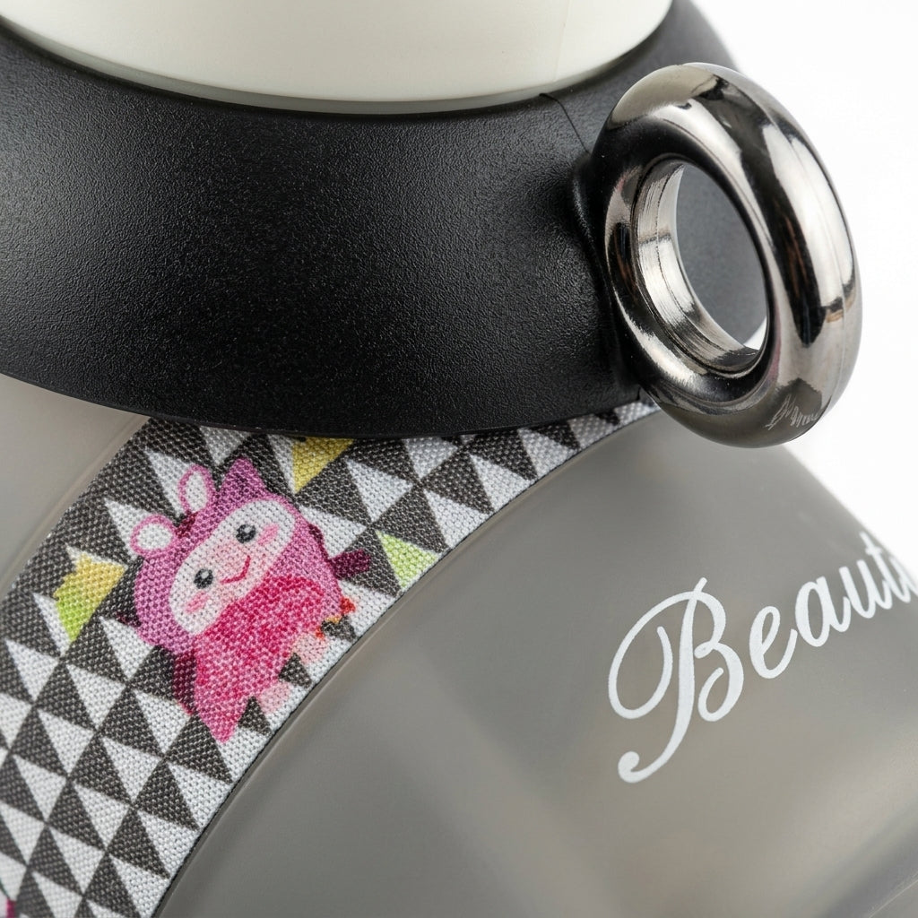 BABY STRAW SIPPER BEAR CAP GREY