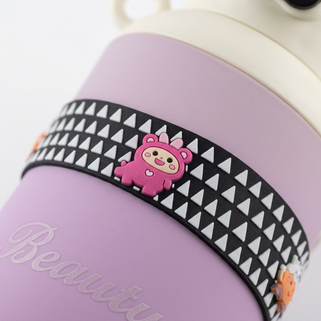 BABY STRAW SIPPER BEAR CAP PINK