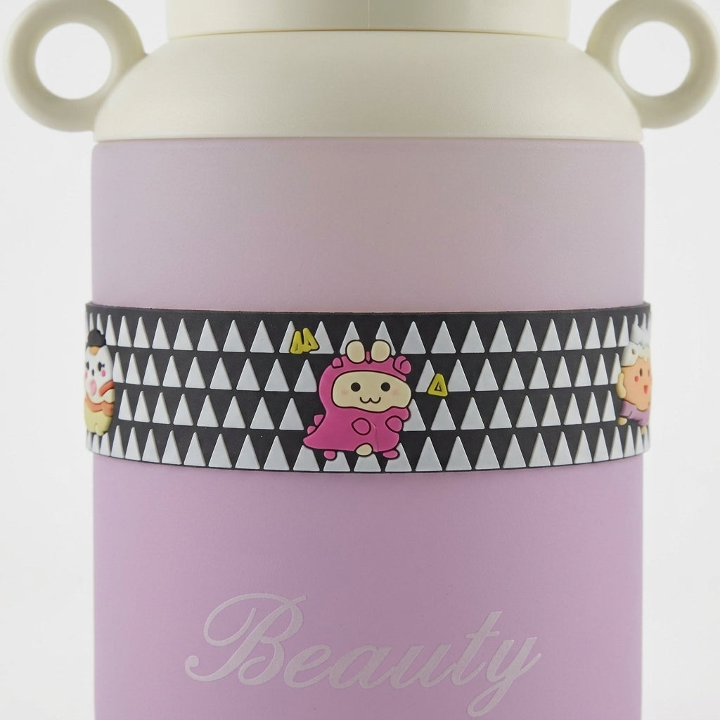 BABY STRAW SIPPER BEAR CAP PINK
