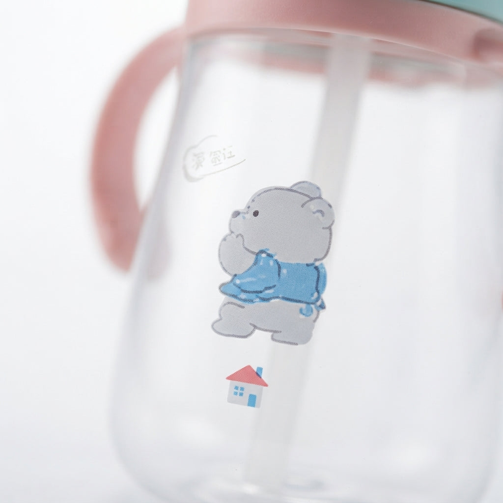BABY STRAW SIPPER WINGS PINK