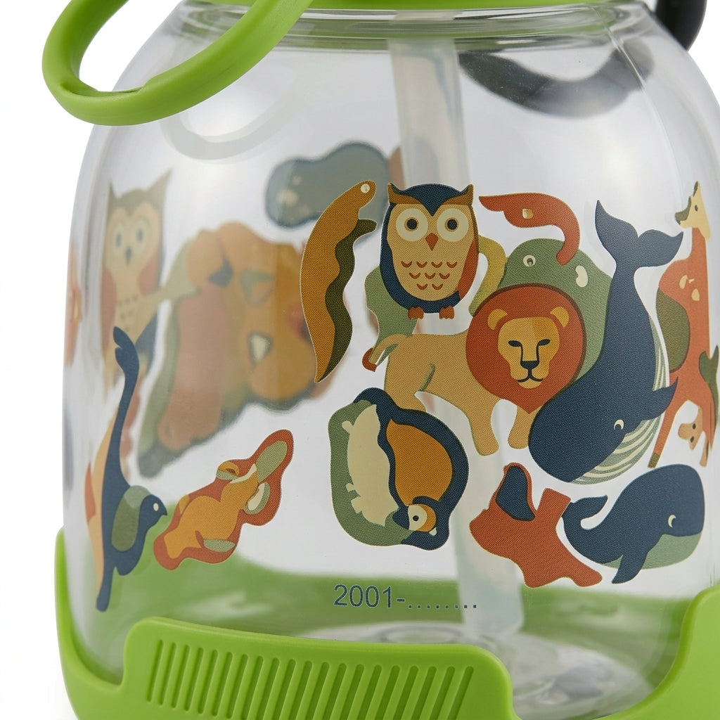 BABY STRAW SIPPER BEAR GREEN