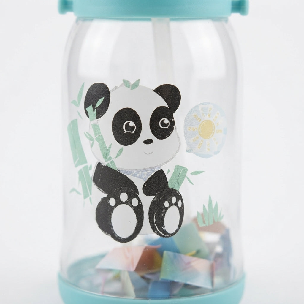 BABY STRAW SIPPER PANDA CYAN