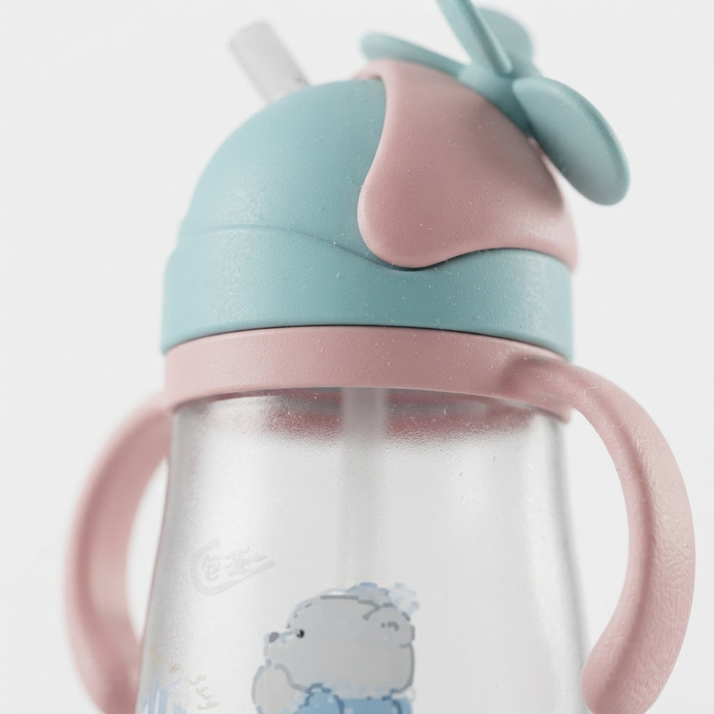 BABY STRAW SIPPER WINGS PINK
