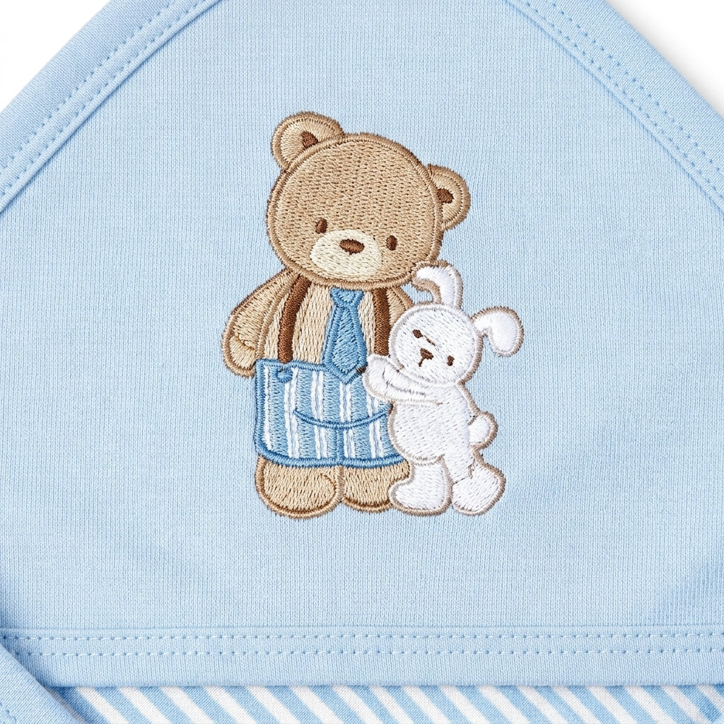 Sun First Wear Wrapping Sheet - Bear, Blue