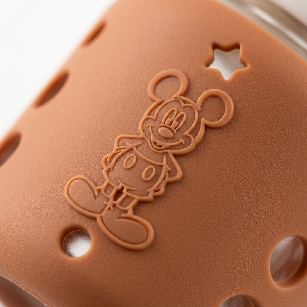 BABY GLASS FEEDER MICKEYMOUSE BROWN YES