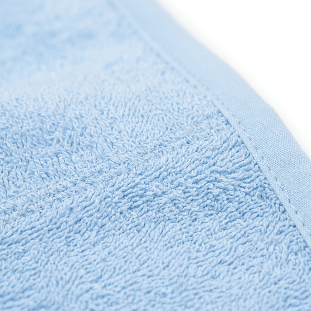 BABY HOODED BATHTOWEL TERRY BEAR BLUE