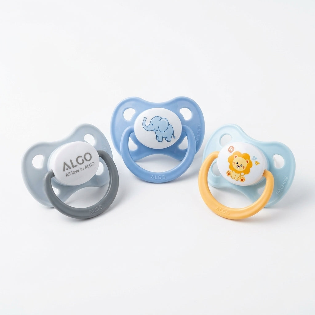 BABY PACIFIER SILICON 3PCS PACK