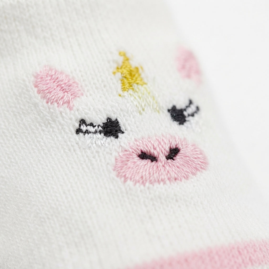 BABY SOCKS IMP CHINA HIGH QUALITY UNICON WHITE PINK
