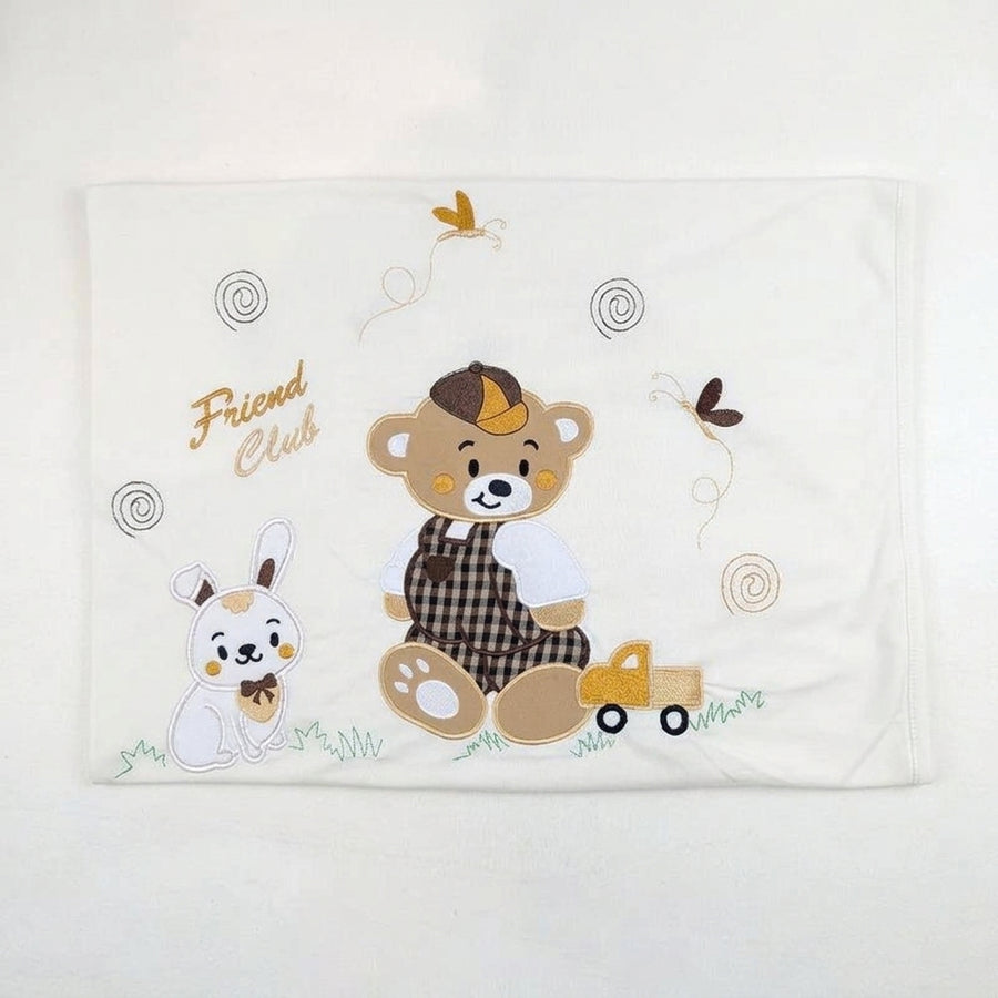 SUNNY BABY WRAPPING SHEET BEAR WHITE