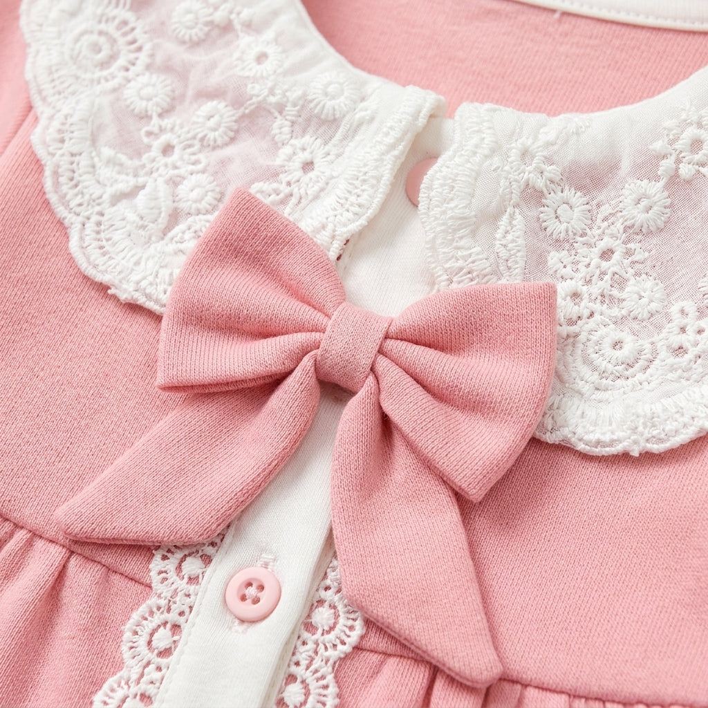5 Piece Newborn Gift Set for Baby Girl Pink