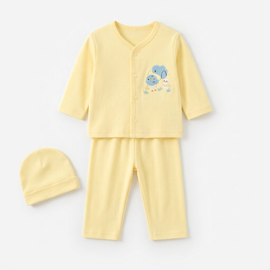 3 Piece Bodysuit Pack of 3 Multi Color Monkey Elephant
