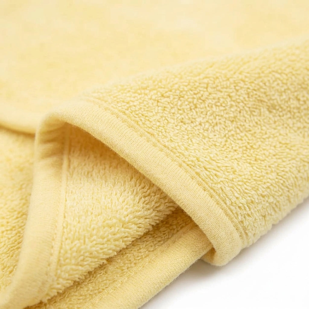 BABY HOODED BATH TOWEL 6PCS SET TEDDY BEAR SKIN BROWN