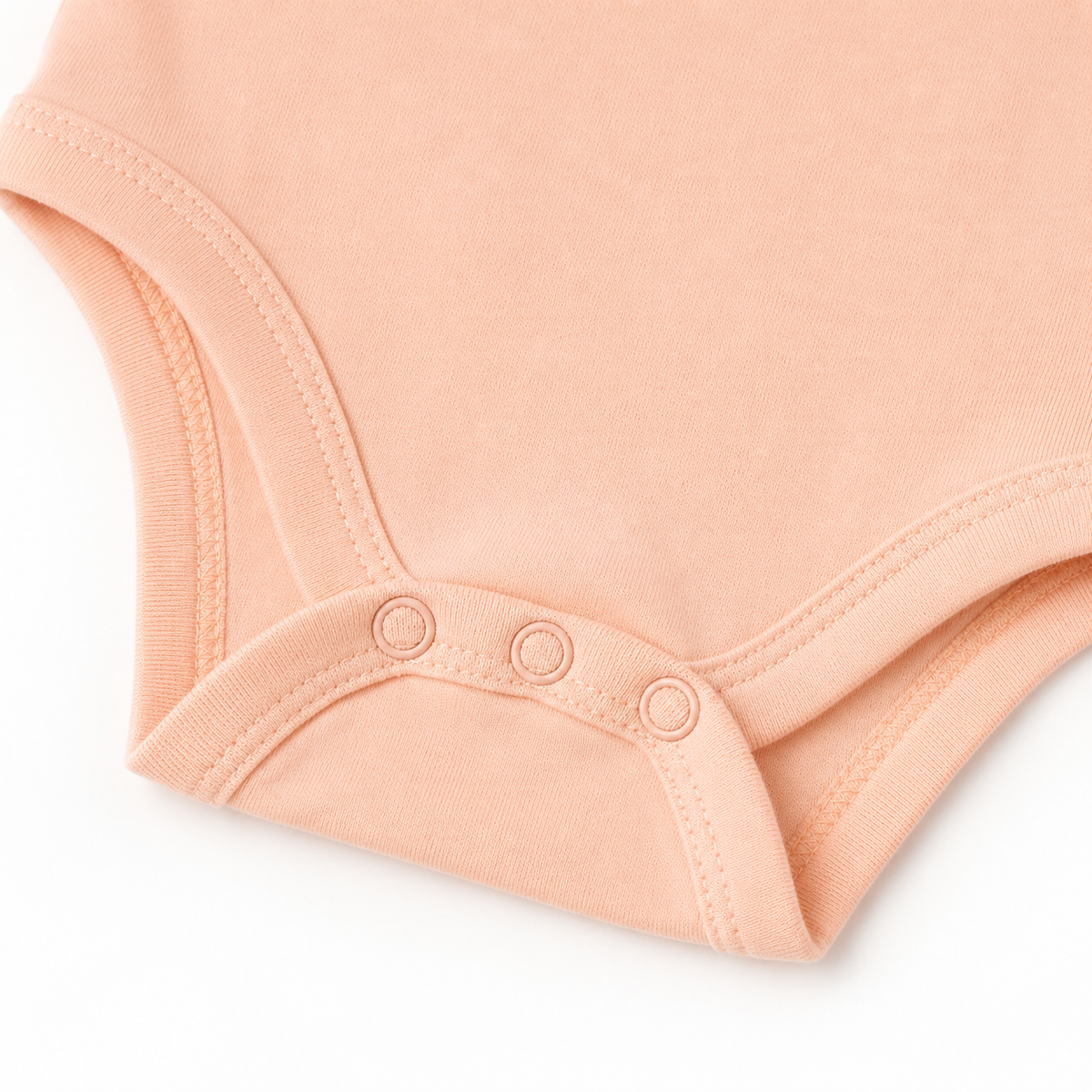 Half-Sleeve Cotton Baby Bodysuits 3-Pack – Peach Duck