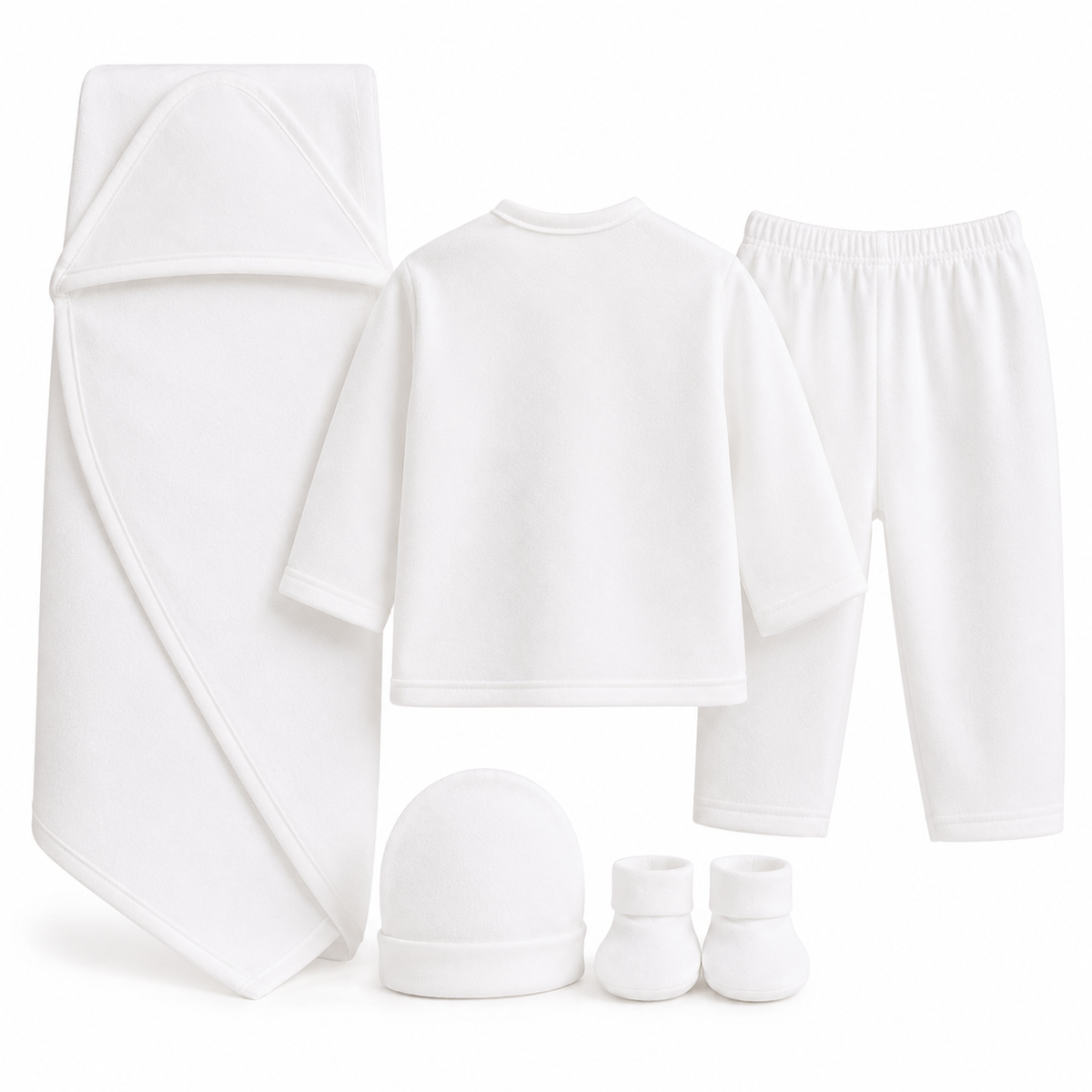 Baby Suit 5 Pieces Set White Color Kotrai I Love Mom