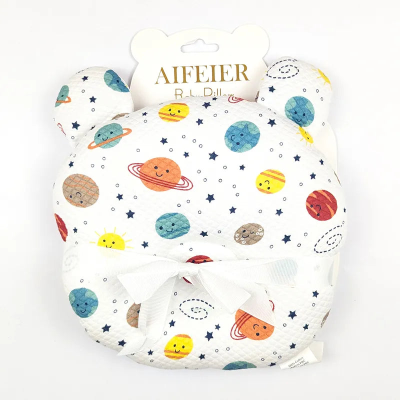 AIFEIER PREMIUM BREATHABLE BABY HEAD SHAPING PILLOW SPACE GALAXY PRINT