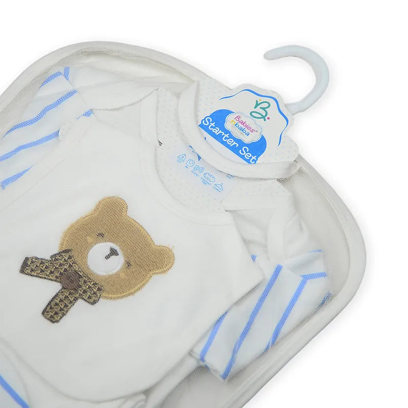 BABA STARTER SET 7 PIECES EMB BEAR BLUE - image 6