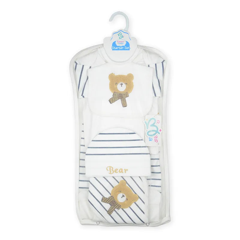 BABA STARTER SET 7 PIECES EMB BEAR NAVY BLUE - image 2