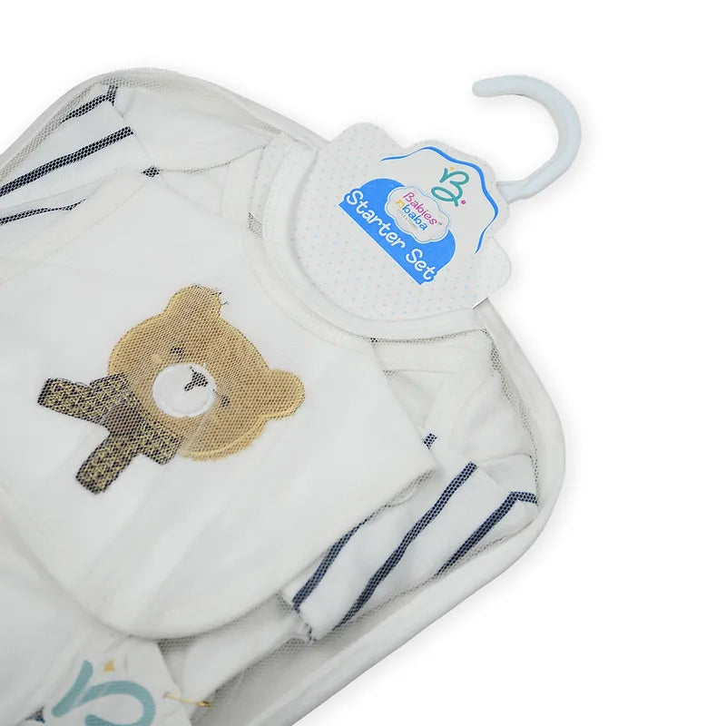 BABA STARTER SET 7 PIECES EMB BEAR NAVY BLUE - image 7