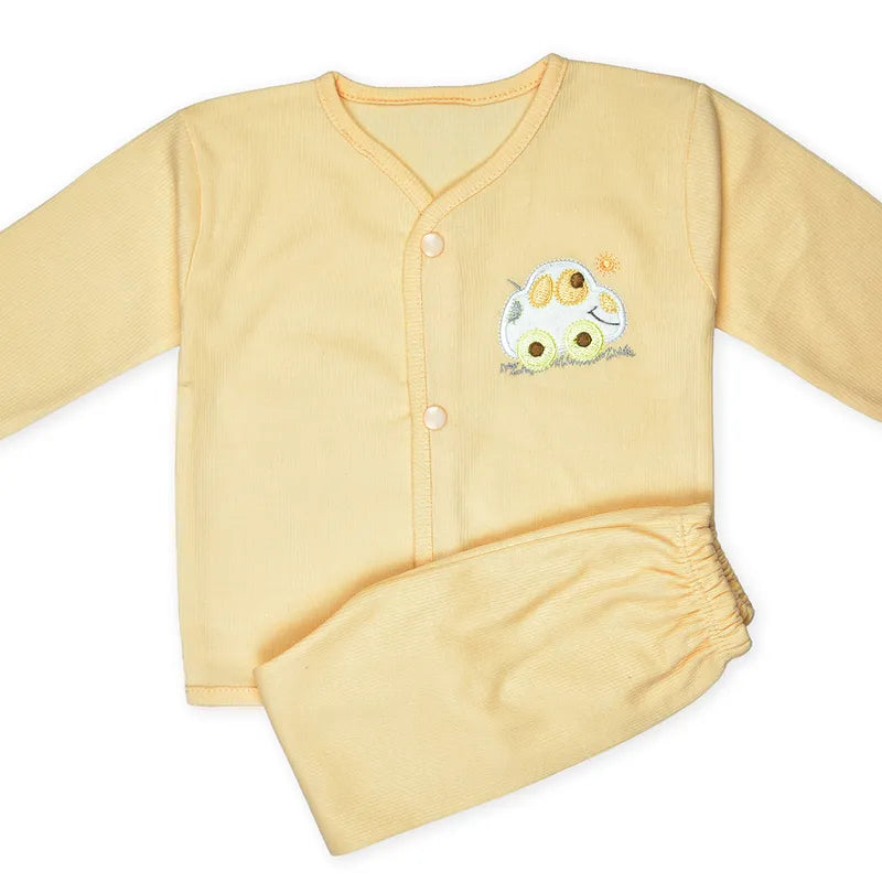BABY 2 PCS SUIT PACK OF 3 EMB MIX COLOR - image 4