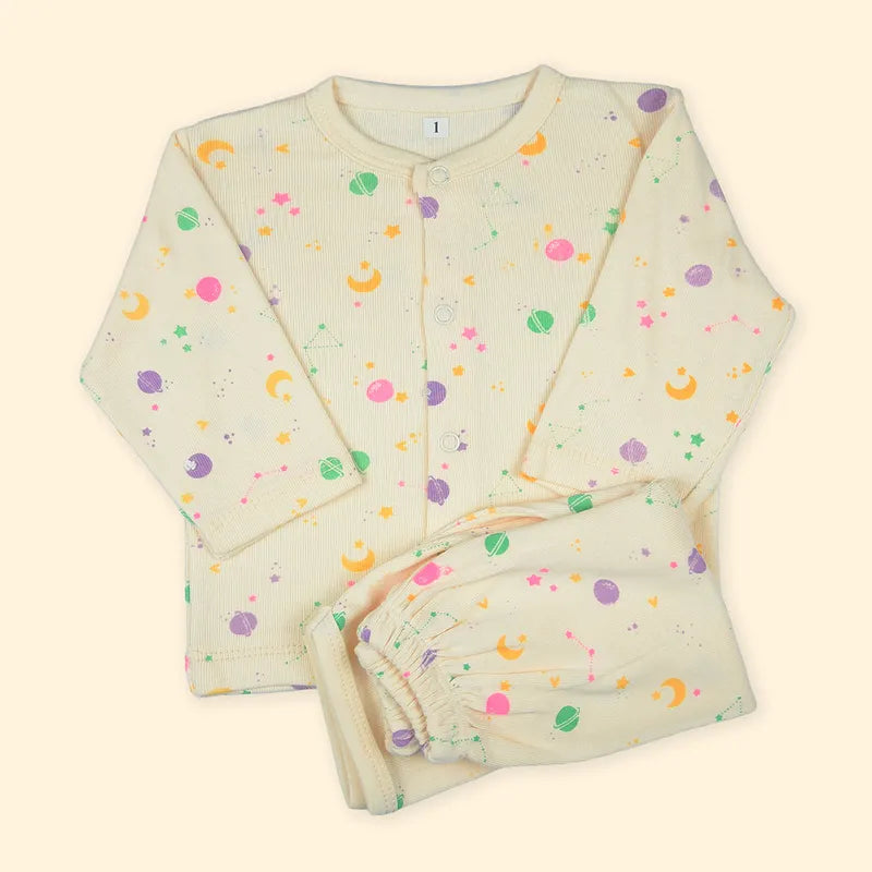 BABY 2PCS SUIT DOTED PRINTED PEACH