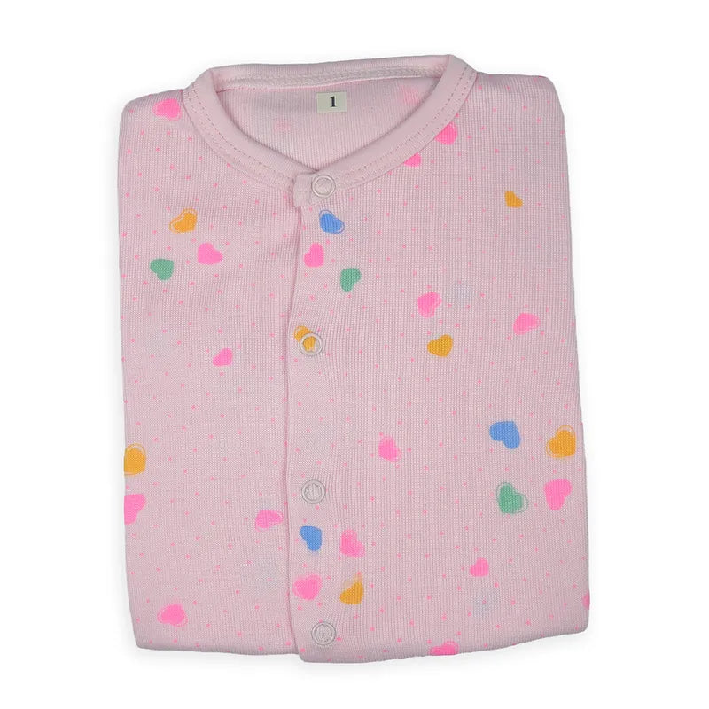BABY 2PCS SUIT HEART PRINTED PINK