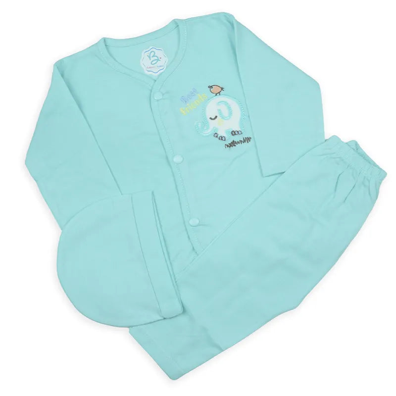 BABY 3 PSC SUIT PACK OF 3 ELEPHENT MULTI COLOR - image 4