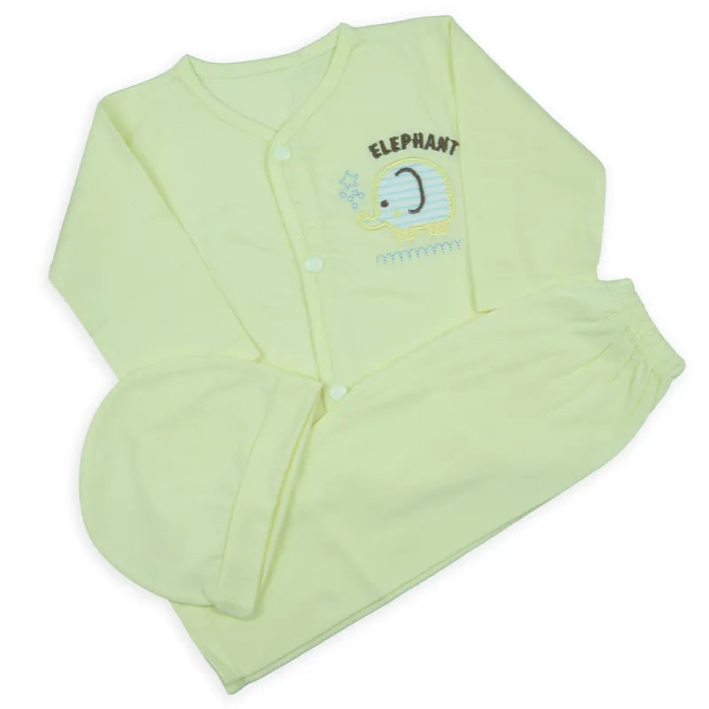 BABY 3 PSC SUIT PACK OF 3 ELEPHENT MULTI COLOR - image 3