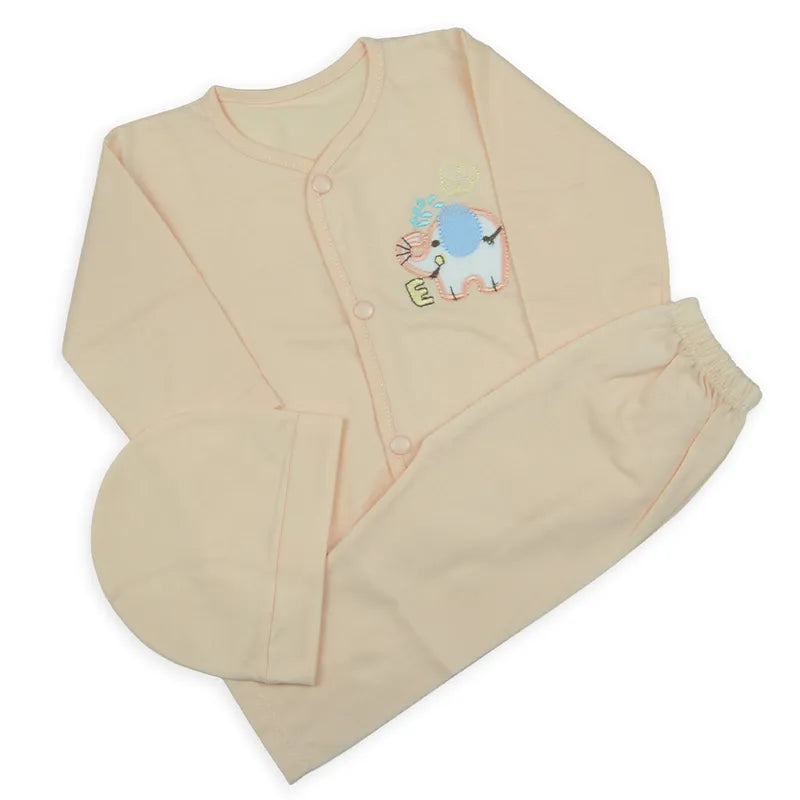 BABY 3 PSC SUIT PACK OF 3 ELEPHENT MULTI COLOR - image 2