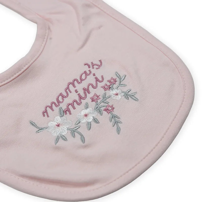 BABY 4PCS CAP SOCKS+BIB SET PINK - image 3