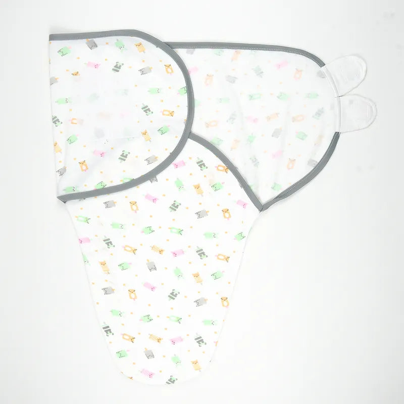KIDZO SWADDLEME BABY WRAP ANIMAL PRINT GREEN (7-14lbs) - image 2