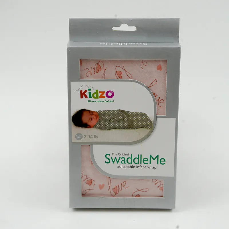 BABY ADJUSTABLE SWADDLE BOX BABY PINK KIDZO - image 4