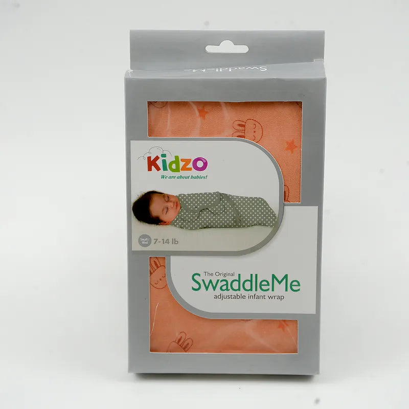 BABY ADJUSTABLE SWADDLE BOX ORANGE KIDZO - image 4