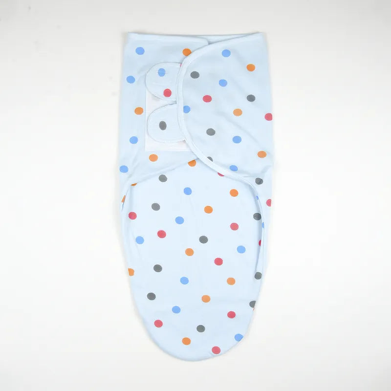 BABY ADJUSTABLE SWADDLE DOTED BLUE KIDZO - image 3