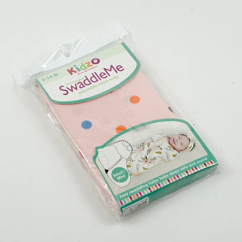 BABY ADJUSTABLE SWADDLE DOTED PINK KIDZO - image 4
