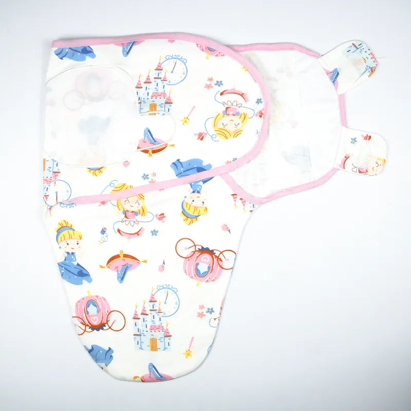 BABY ADJUSTABLE SWADDLE FAIRY PRINT PINK AND BLUE - image 2
