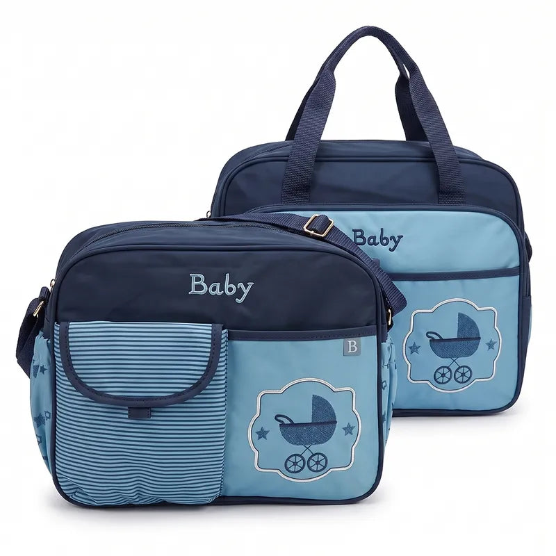 BABY BAG CHINA DOUBLE BEAR BLUE