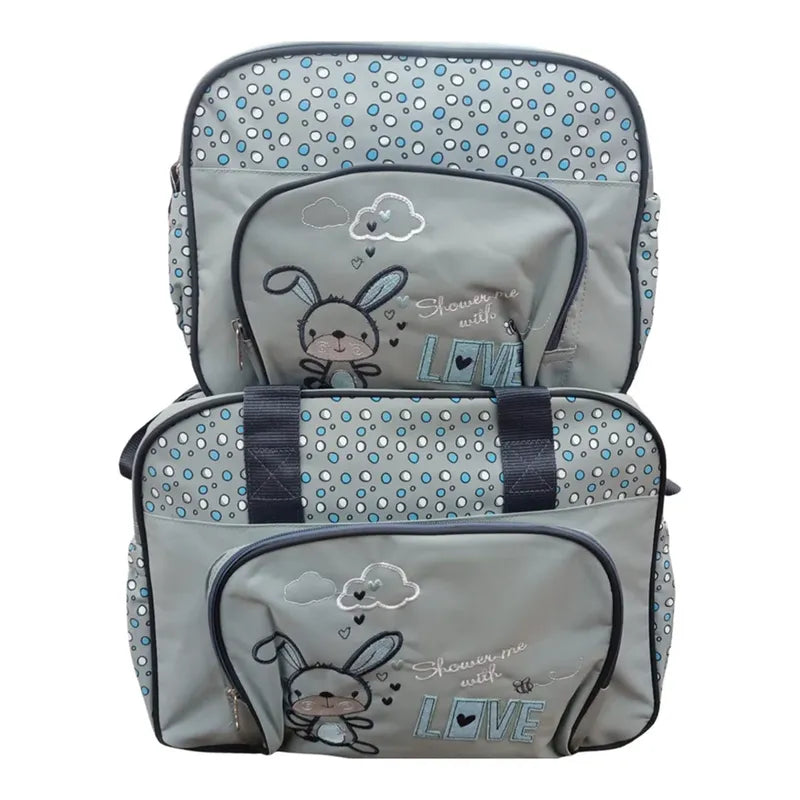 BABY BAG CHINA DOUBLE LOVE GREY