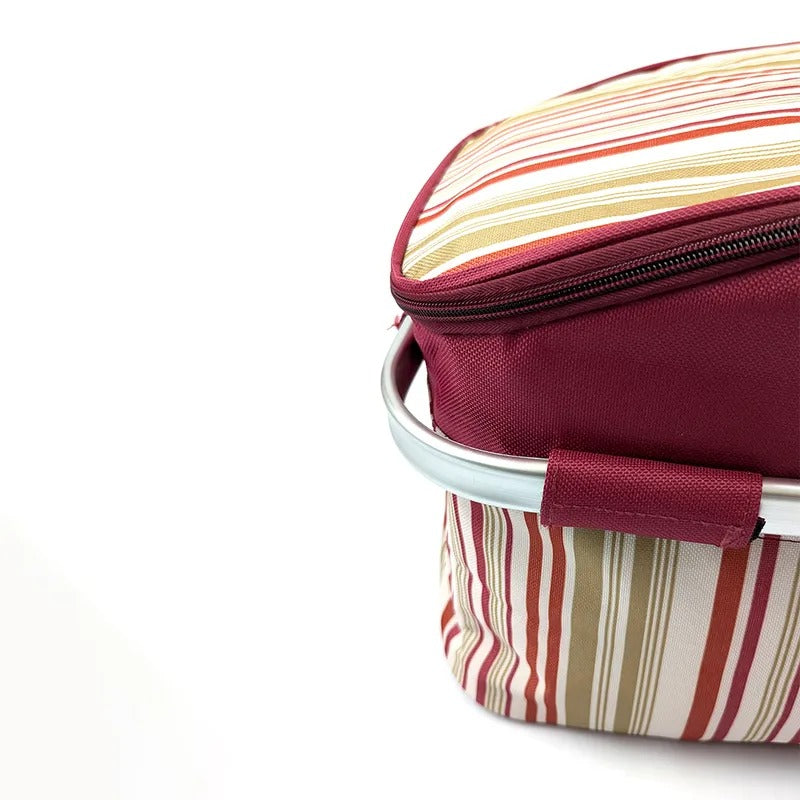 Baby Basket Steel Single Handle Maroon – additional product view 2 of 2