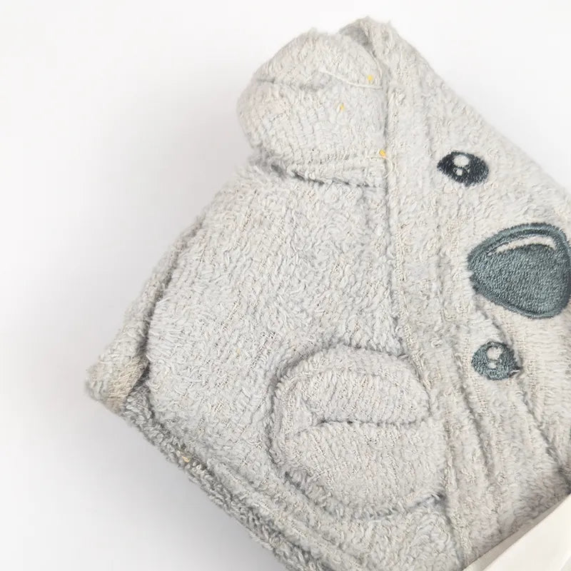 BABY BATHTOWEL CHARACTER BAG PACKING GREY - image 2