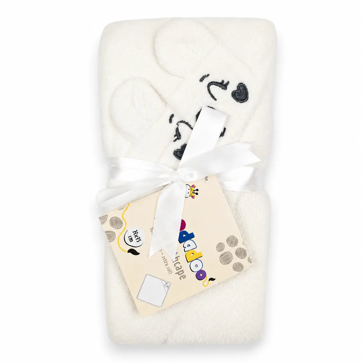 BABY BATHTOWEL CHARACTER BAG PACKING WHITE