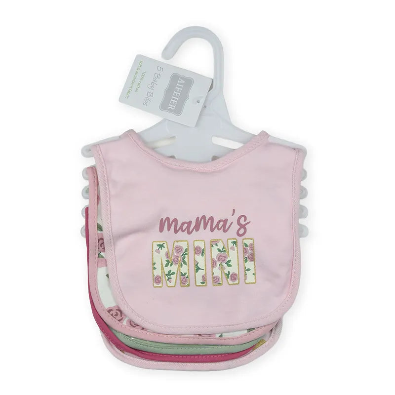 BABY BIB 5PCS SET MAMAS MINI PINK - image 2