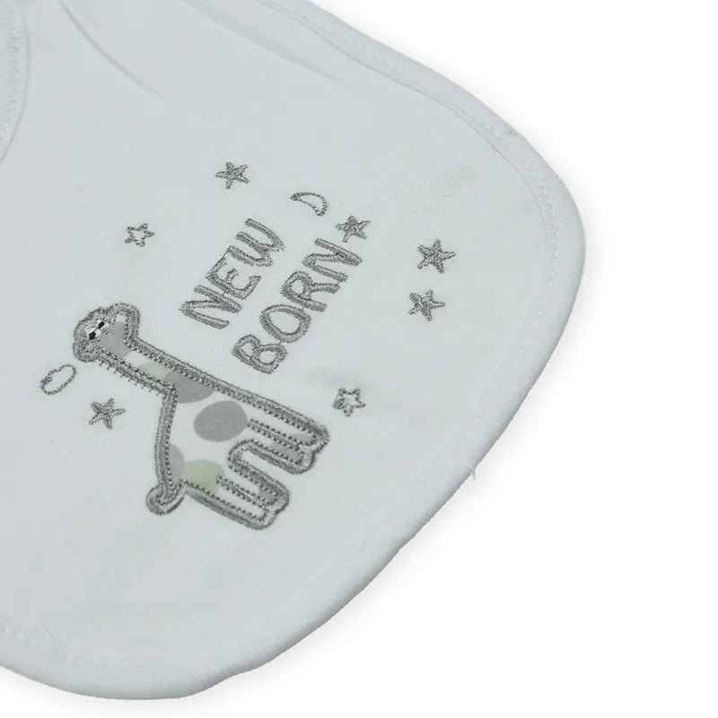 BABY Bib SET 3PCS GIRAFEE GREY - image 4
