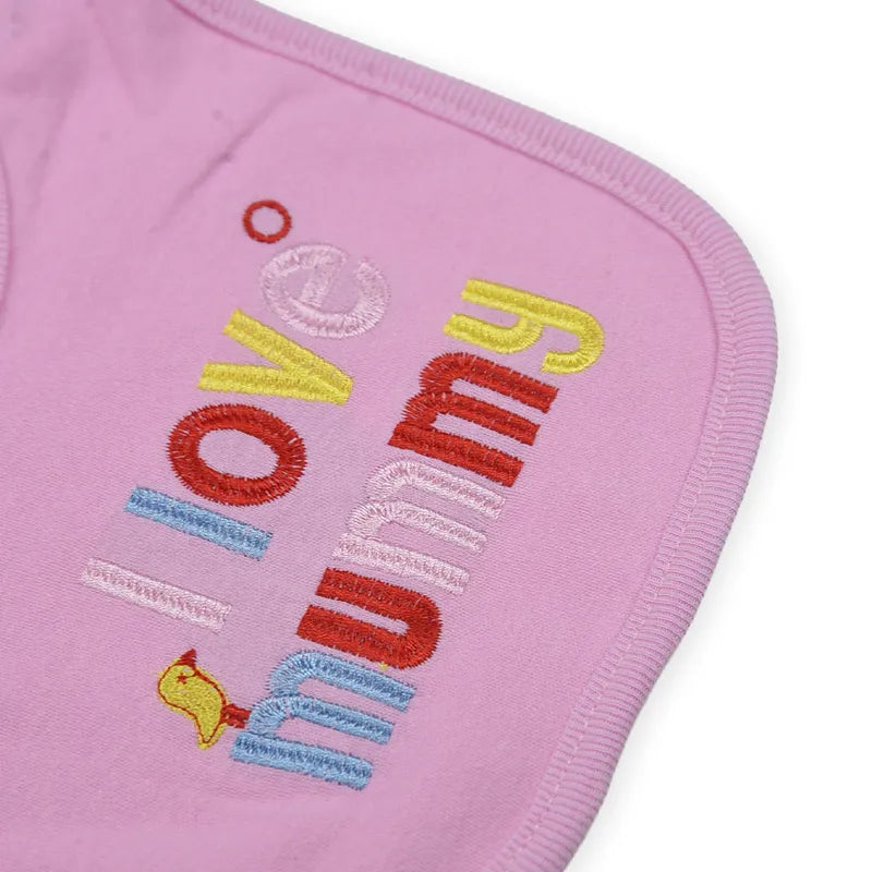 BABY Bib SET 3PCS I LOVE MUMMY PINK - image 4
