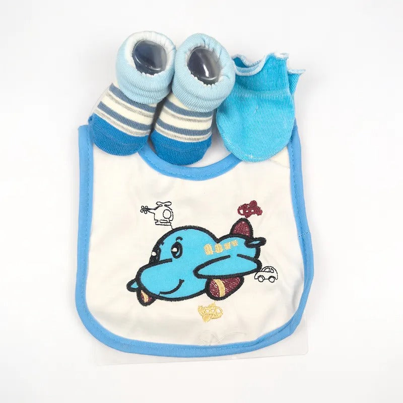 Baby Bib Set 3pcs Set Aeroplane Carters