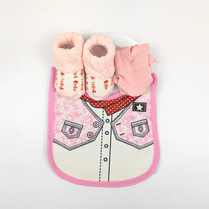 BABY BIB SET 3PCS SET SHIRT PINK CARTERS