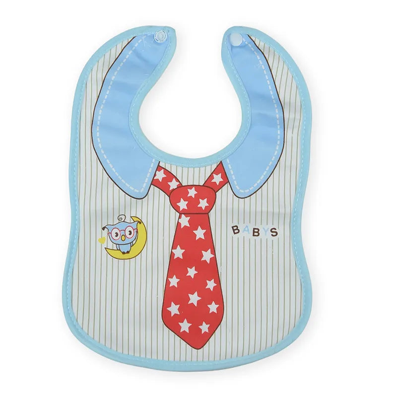 BABY BIB TIE PRINTED BLUE